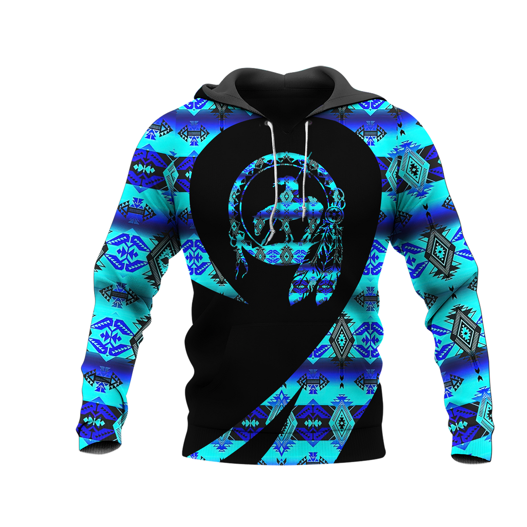 Powwow StoreHD000244 Pattern Native Pride 3D Hoodie