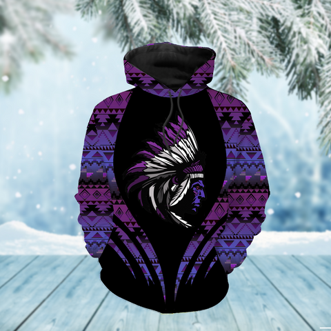 Powwow StoreHD000222 Native American Pride  3D Hoodie