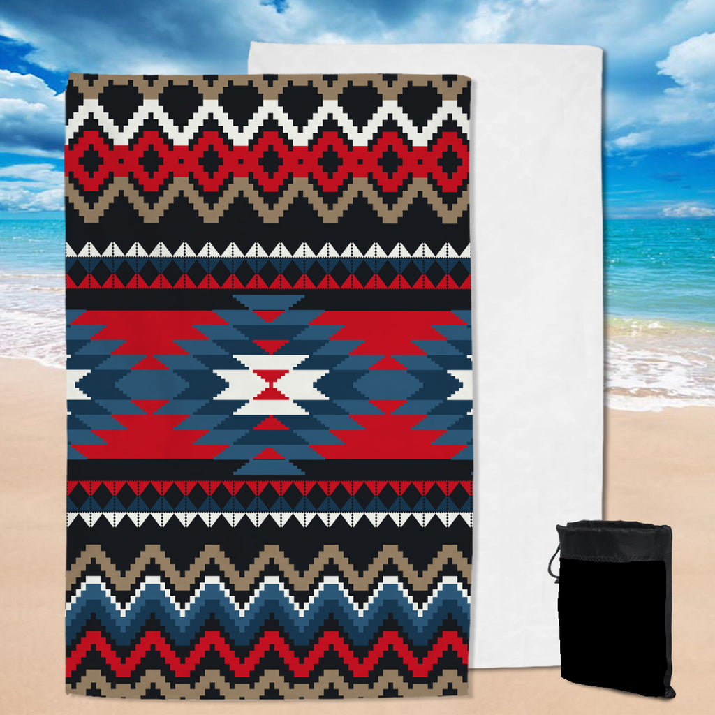 Powwow Store gb nat00529 ornamental pattern native pool beach towel