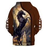 Powwow Store gb nat00396 black horse native 3d hoodie