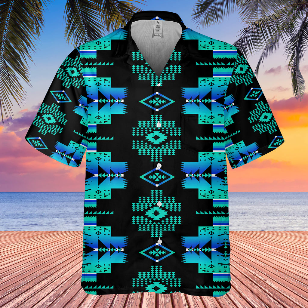 Powwow StoreGBHW00076 Pattern Native Hawaiian Shirt 3D