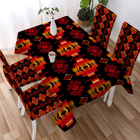 GB-NAT00720-03 Tribe Design Native American Tablecloth