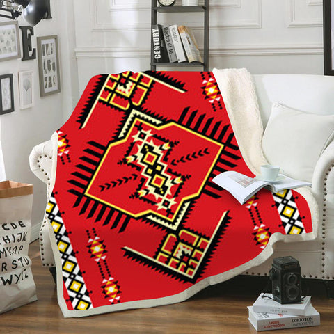 Powwow StoreBLK0040 Pattern Tribal Native Blanket