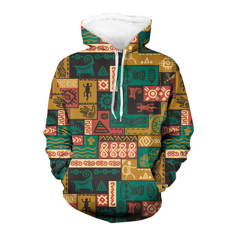 Powwow StoreHD000230 Pattern Native Pride 3D Hoodie