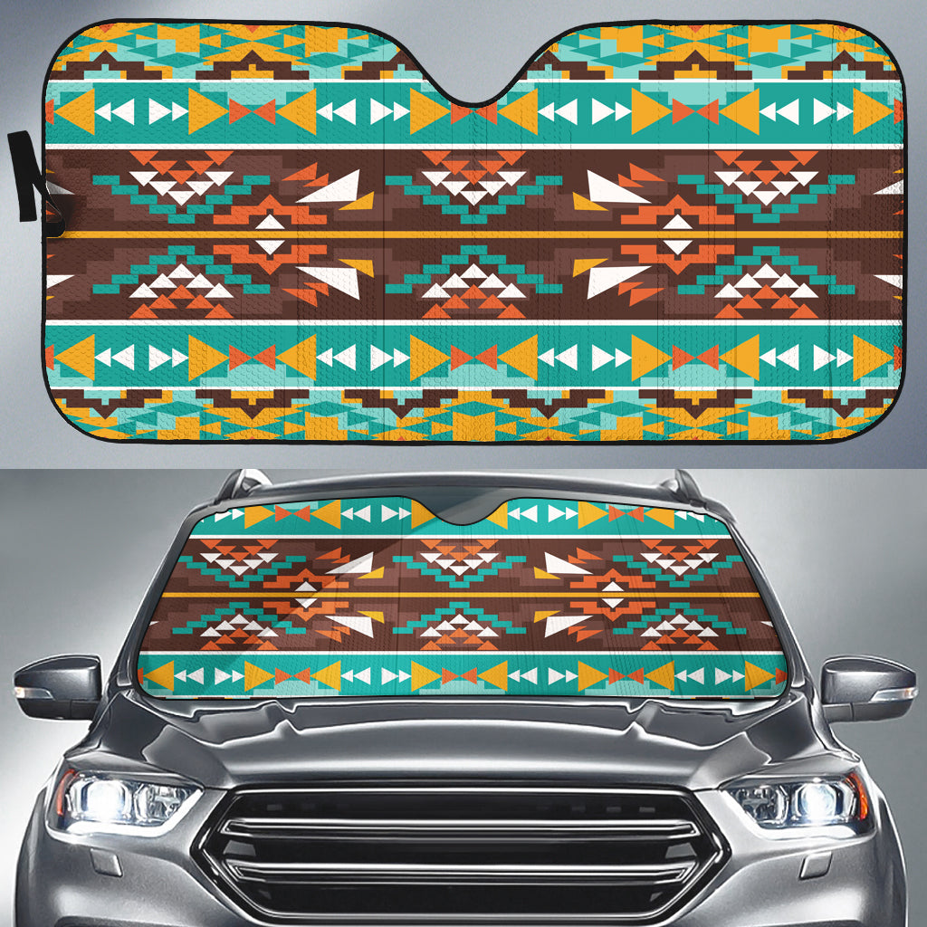 Powwow Store gb nat00579 seamless colorful auto sun shades