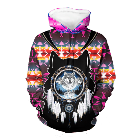 Powwow StoreHD000104 Native American Pride  3D Hoodie