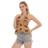 Powwow Store gb nat00046 15 light brown pattern hollow crop top