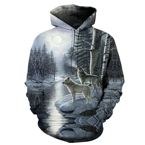 Wolf Driver Tree Native American All Over Hoodie no link - Powwow Store