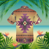 GB-NAT00057-06 Southwest Purple Pink Symbol Native American Hawaiian Shirt 3D