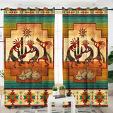 Kokopelli Native Amercan Living Room Curtain - Powwow Store