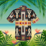 GB-NAT00062-01 Black Tribe Design Hawaiian Shirt 3D