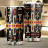 Powwow Store gb nat00062 01 black tribe design 20oz tumbler