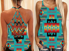 Powwow Store gb nat00046 01 blue native tribes pattern criss cross
