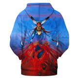 Pow Wow Native American All Over Hoodie no link - Powwow Store