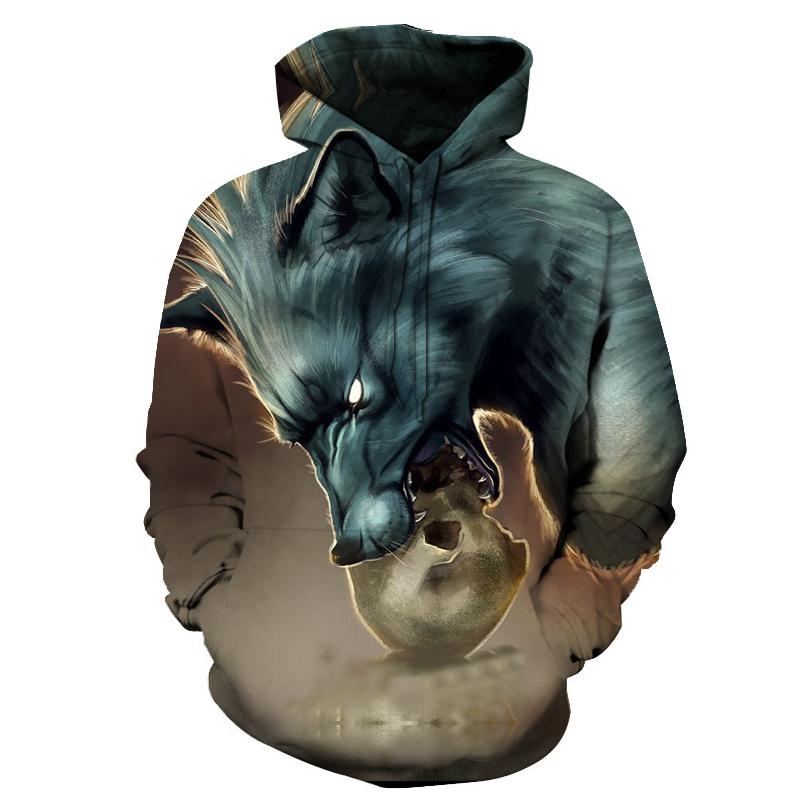 Wolf Skull Native American All Over Hoodie no link – Powwow Store