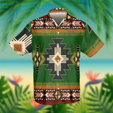GB-NAT0001 Southwest Green Symbol Native American Hawaiian Shirt 3D