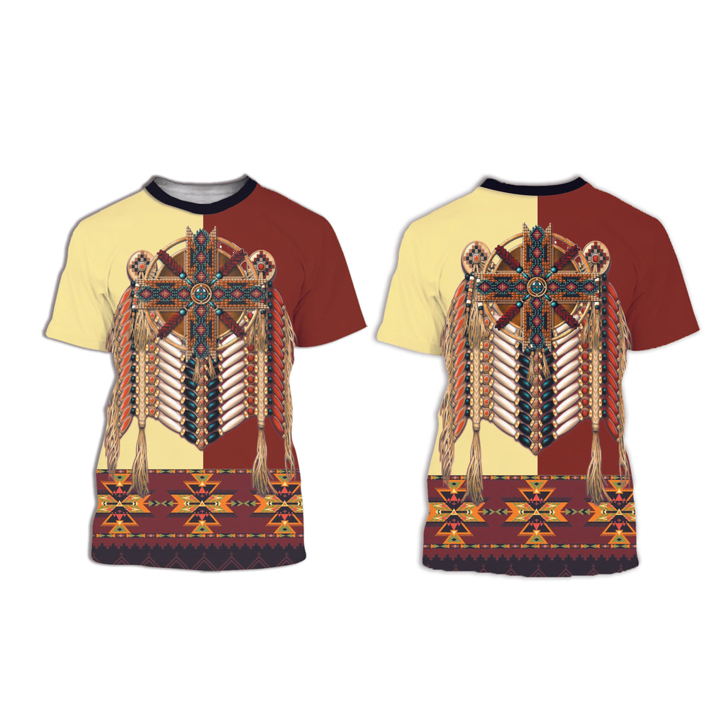 Powwow Store ts001 mandala pattern design 3d t shirt