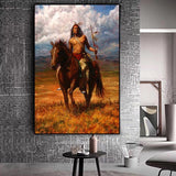 Native American Landscape Canvas F5964