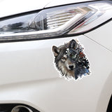 Powwow Store mechanical wolf head decal car sticker native american design new