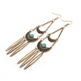 Earrings Moon Tribal Earrings Native American Jewelry