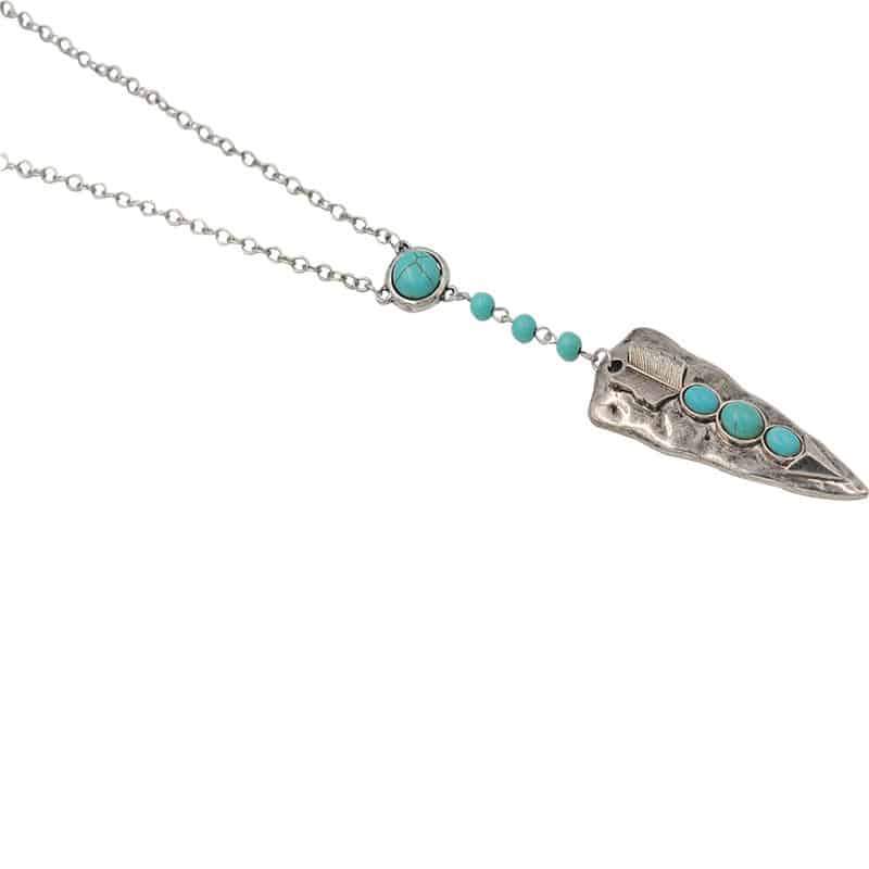 Sterling Silver Arrowhead Pendant Necklace