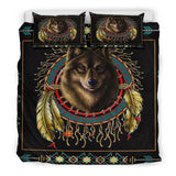 Wolf Dreamcatcher Native American Bedding Set