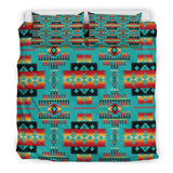 Powwow Store blue native tribes pattern native american bedding sets