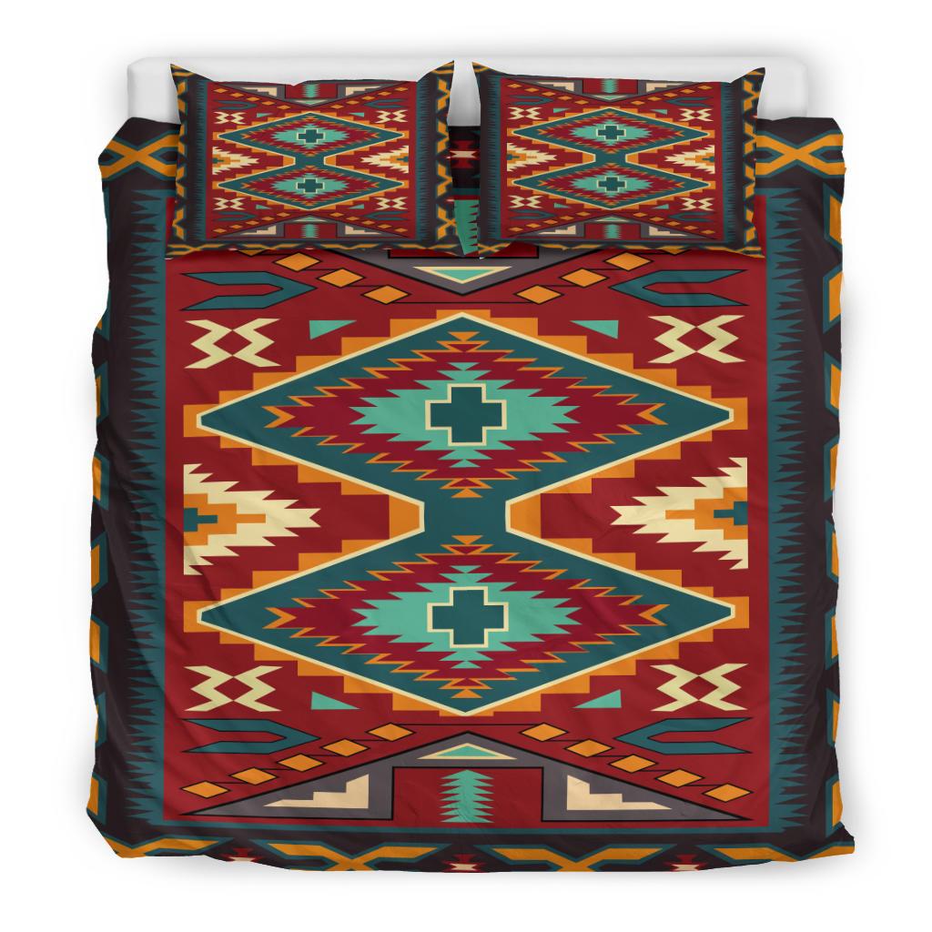 Powwow Store red pattern native american bedding sets