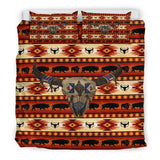 Powwow Store gb nat00241 02 bison head native american bedding sets