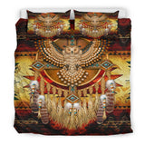 Golden Owl Dreamcatcher Native American Bedding Set