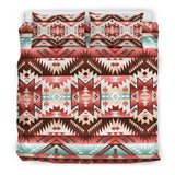 Powwow Store gb nat00540 red vector tribal native bedding set