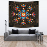 GB-NAT00070 Black Geometric Native American Tapestry