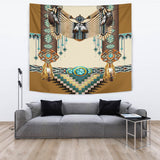 Powwow Store gb nat00059 brown pattern breastplate native american tapestry