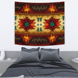 Southwest Brown Symbol Native American Tapestry - Powwow Store