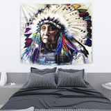 Powwow Store gb nat00234 chief native tapestry