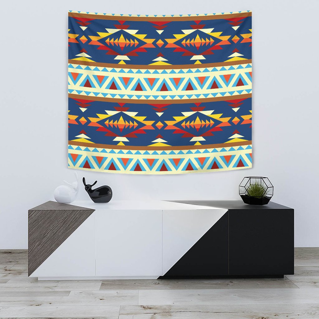 Native American Geometric Tapestry