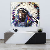 Powwow Store gb nat00234 chief native tapestry