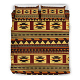 Powwow Store gb nat00507 brown ethnic pattern native bedding set