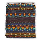 Powwow Store gb nat00582 ethno brown blue bedding sets