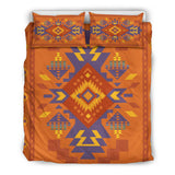 GB-NAT00538-02 Orange Pattern Native  Bedding Sets