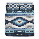 Powwow Store gb nat00528 blue colors tribal pattern native bedding sets