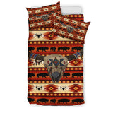 Powwow Store gb nat00241 02 bison head native american bedding sets