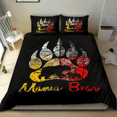 Powwow Store mama bear baby bear medicine wheels native american bedding set