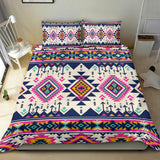 GB-NAT00316 Pink Pattern Native American Bedding Set