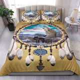 Powwow Store wolves dreamcatcher native american bedding sets