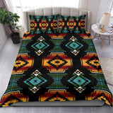 Powwow Store gb nat00321 native american patterns black red bedding set