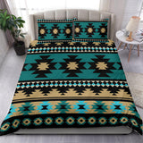 GB-NAT00509 Green Ethnic Aztec Pattern Bedding Set