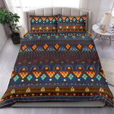 Powwow Store gb nat00582 ethno brown blue bedding sets