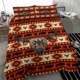 Powwow Store gb nat00241 02 bison head native american bedding sets