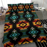 Powwow Store gb nat00321 native american patterns black red bedding set